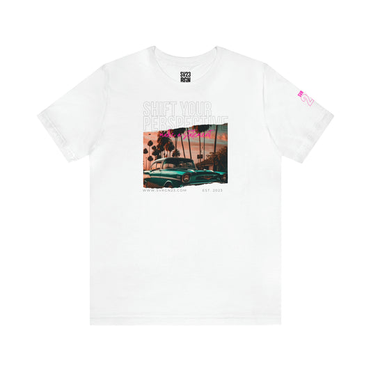 BLUE OLDTIMER TEE WHITE