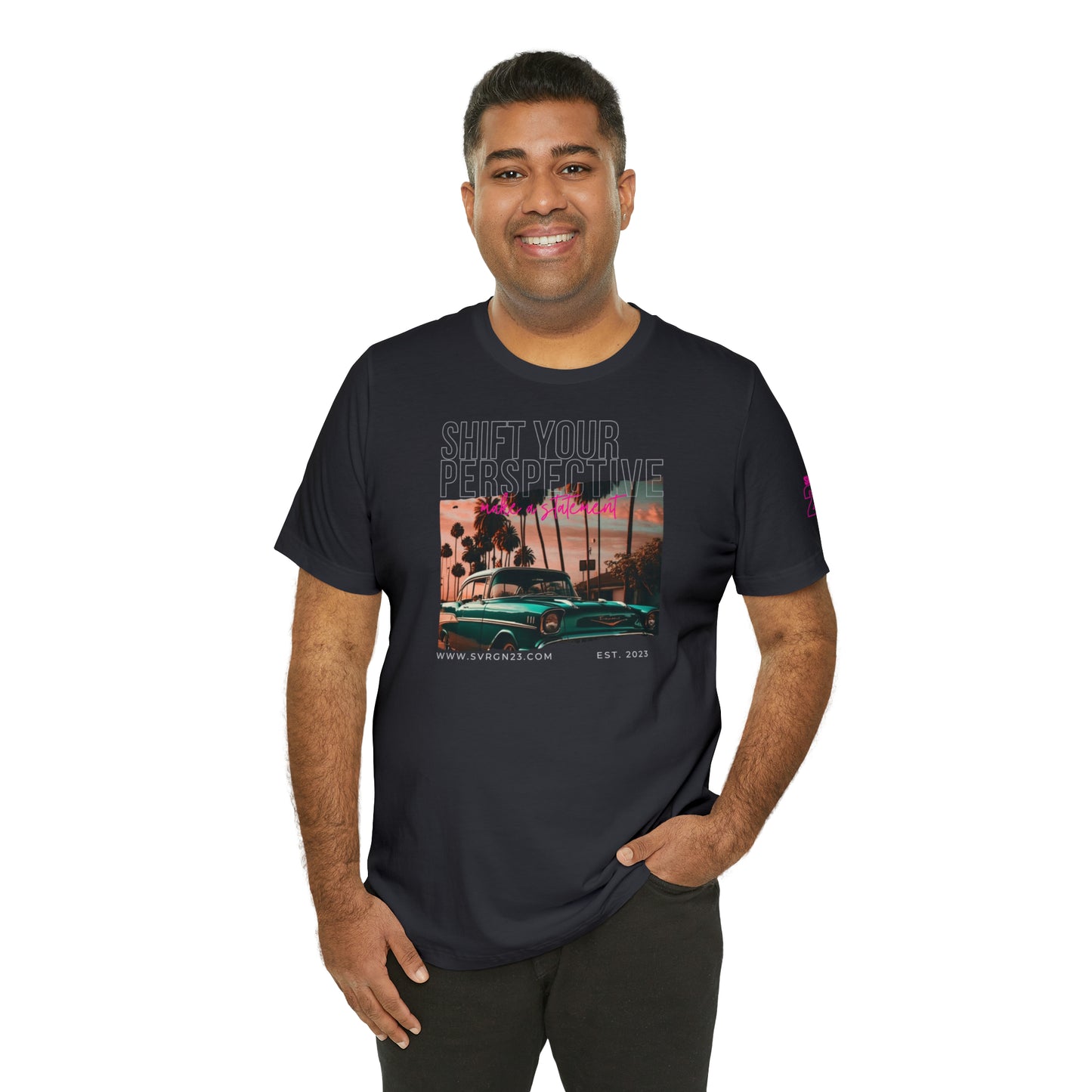 BLUE OLDTIMER TEE Dark Grey