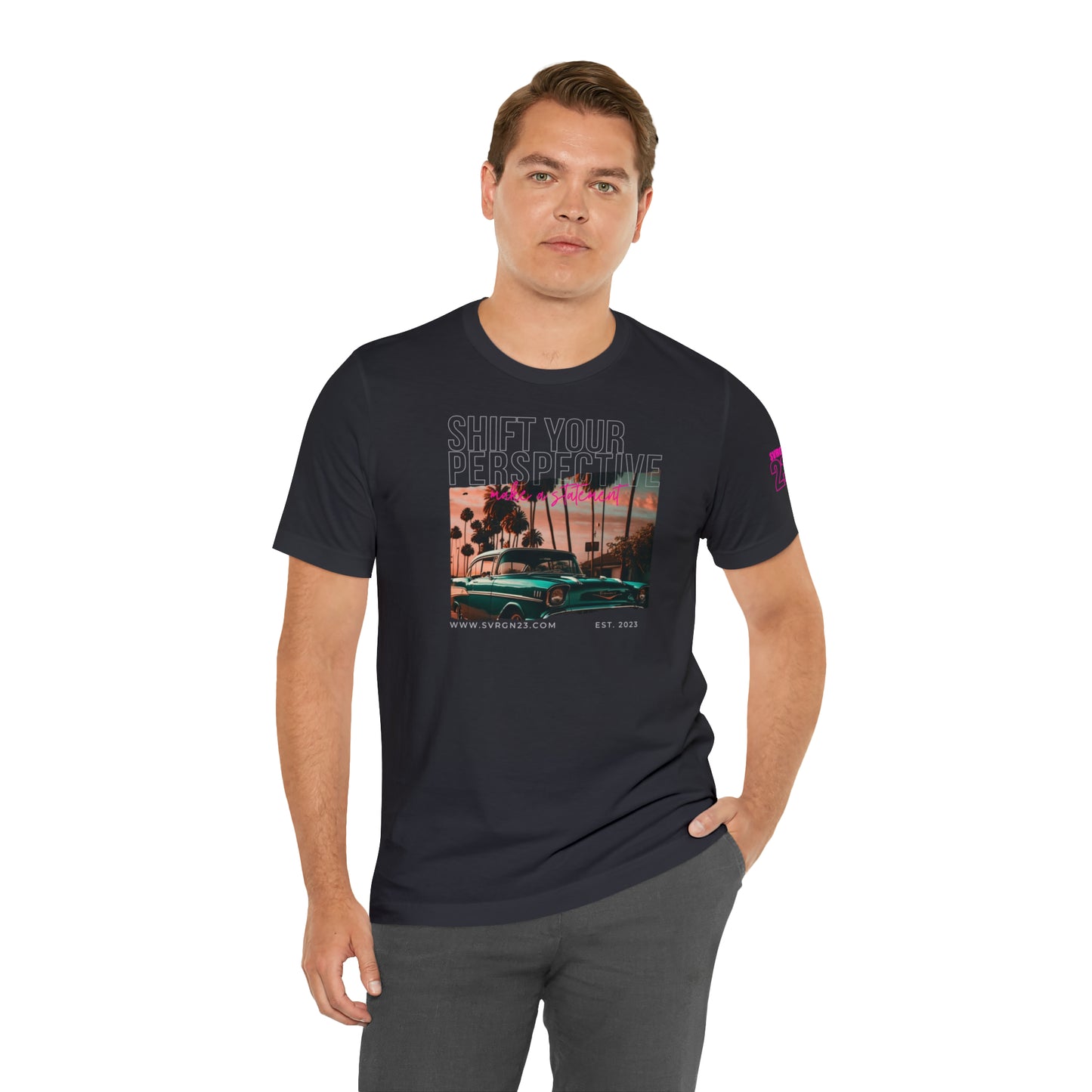 BLUE OLDTIMER TEE Dark Grey